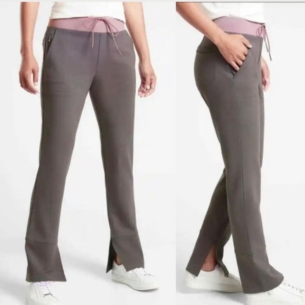 Athleta Women's HERMOSA Mini Pant Color Shale Size Small Drawstring Waist